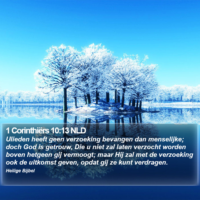 1 Corinthiërs 10:13 NLD Bible Study