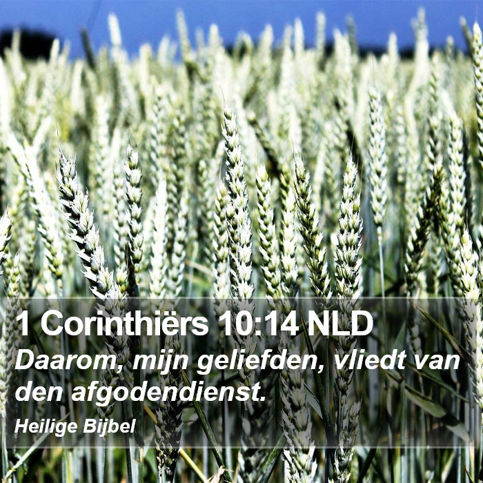 1 Corinthiërs 10:14 NLD Bible Study