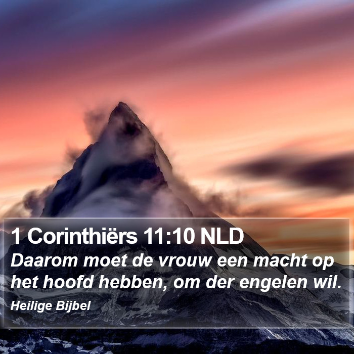 1 Corinthiërs 11:10 NLD Bible Study