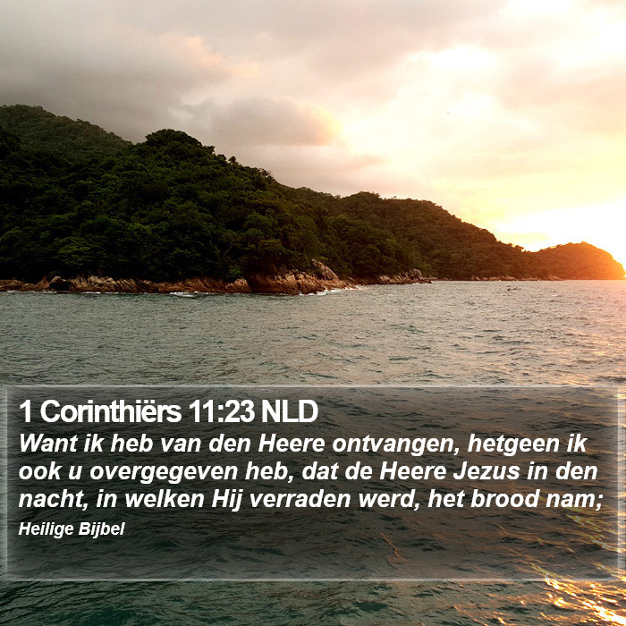 1 Corinthiërs 11:23 NLD Bible Study