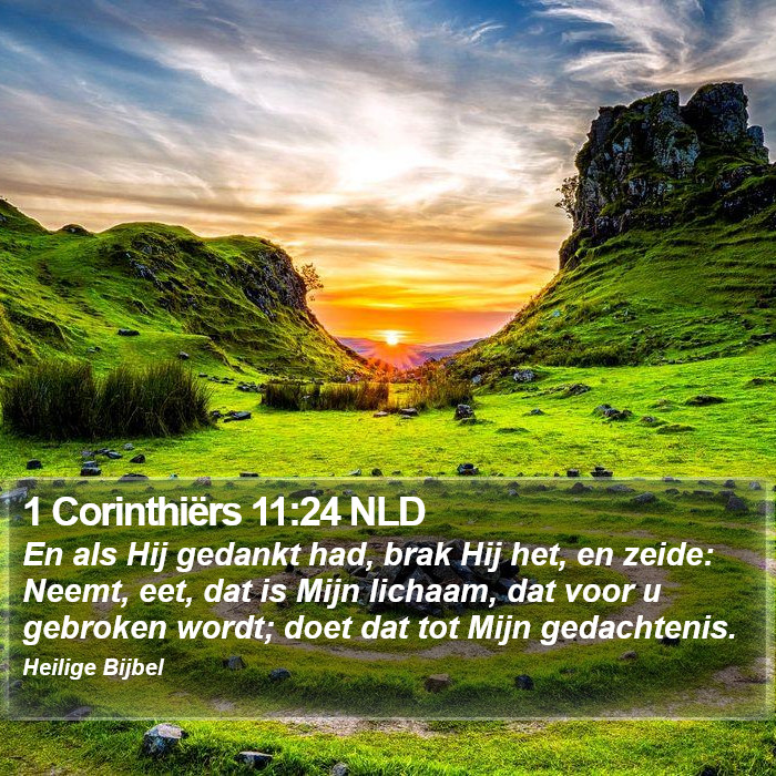 1 Corinthiërs 11:24 NLD Bible Study