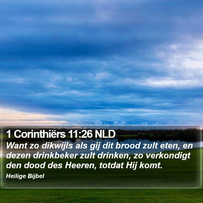 1 Corinthiërs 11:26 NLD Bible Study