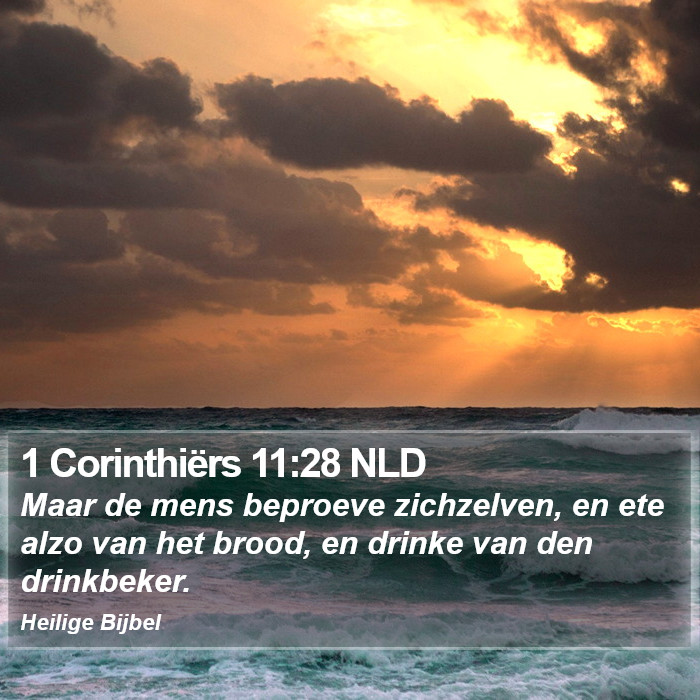 1 Corinthiërs 11:28 NLD Bible Study