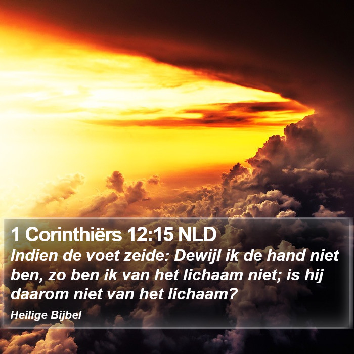 1 Corinthiërs 12:15 NLD Bible Study