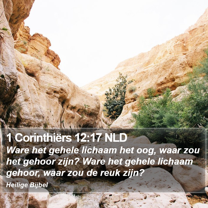 1 Corinthiërs 12:17 NLD Bible Study