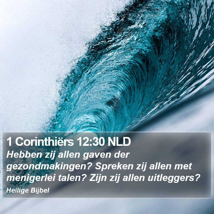 1 Corinthiërs 12:30 NLD Bible Study