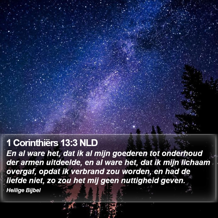 1 Corinthiërs 13:3 NLD Bible Study