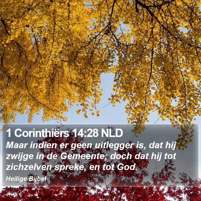 1 Corinthiërs 14:28 NLD Bible Study