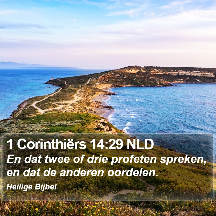 1 Corinthiërs 14:29 NLD Bible Study