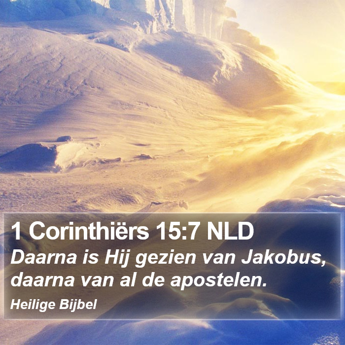 1 Corinthiërs 15:7 NLD Bible Study