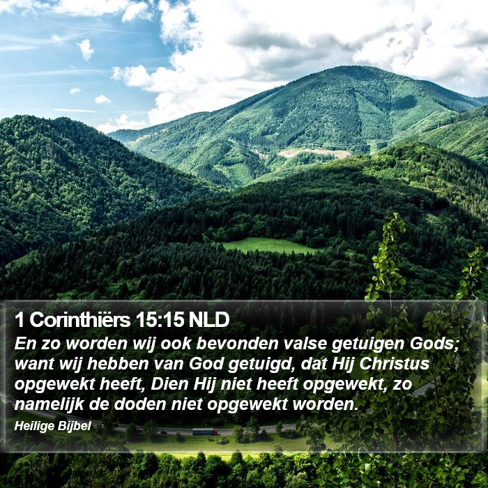 1 Corinthiërs 15:15 NLD Bible Study