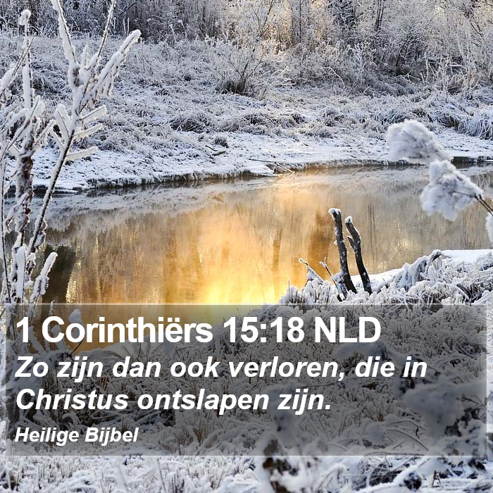 1 Corinthiërs 15:18 NLD Bible Study