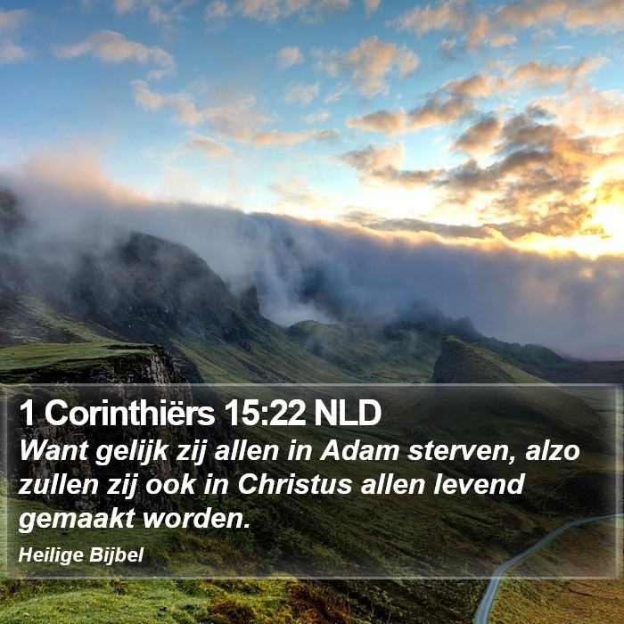 1 Corinthiërs 15:22 NLD Bible Study