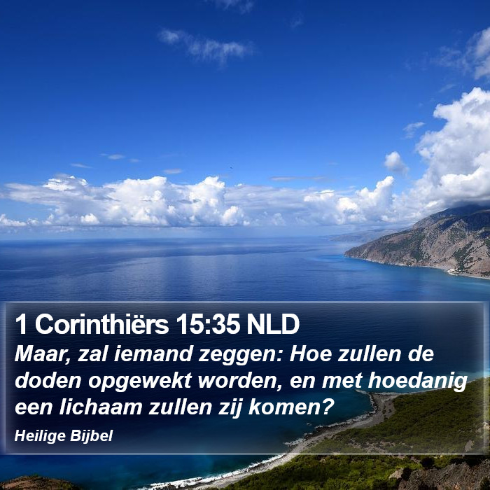 1 Corinthiërs 15:35 NLD Bible Study