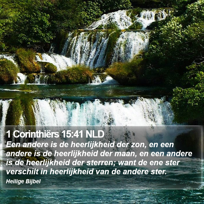 1 Corinthiërs 15:41 NLD Bible Study