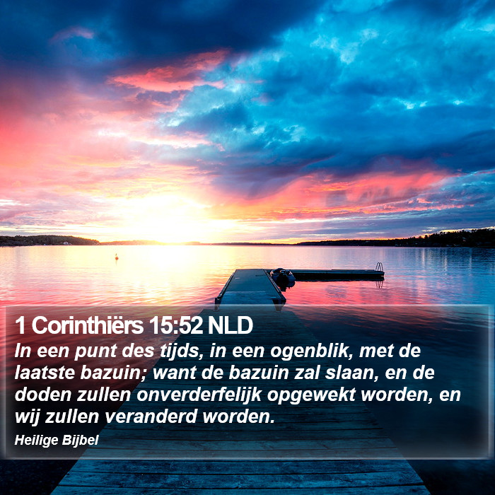 1 Corinthiërs 15:52 NLD Bible Study