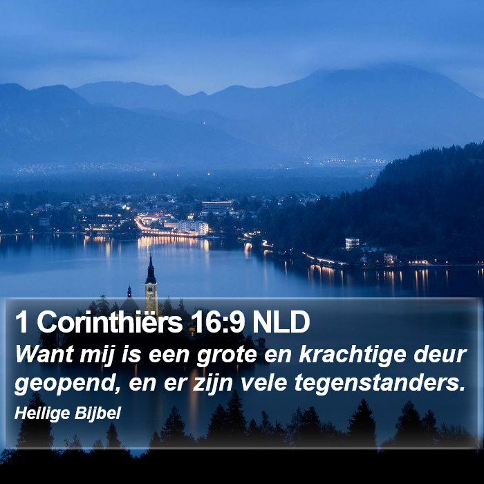 1 Corinthiërs 16:9 NLD Bible Study