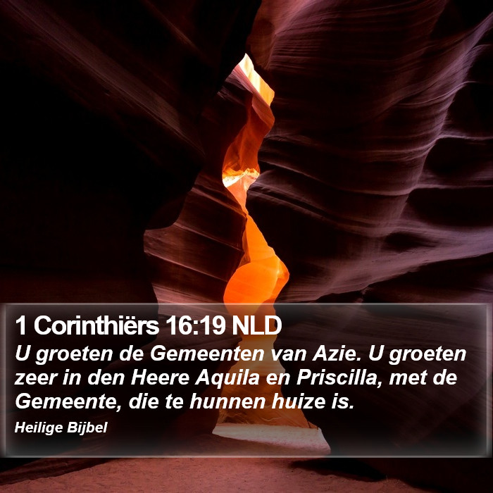 1 Corinthiërs 16:19 NLD Bible Study
