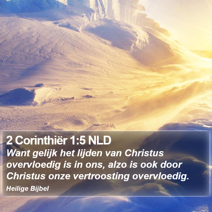 2 Corinthiër 1:5 NLD Bible Study