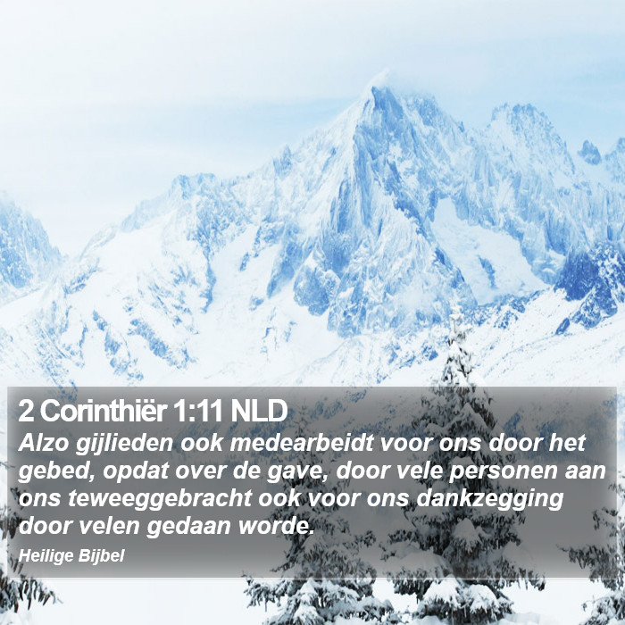 2 Corinthiër 1:11 NLD Bible Study