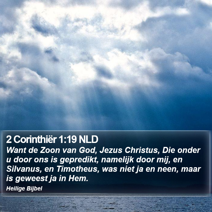 2 Corinthiër 1:19 NLD Bible Study