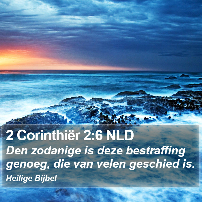 2 Corinthiër 2:6 NLD Bible Study