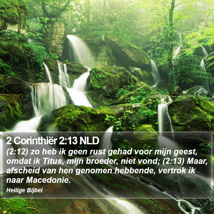 2 Corinthiër 2:13 NLD Bible Study