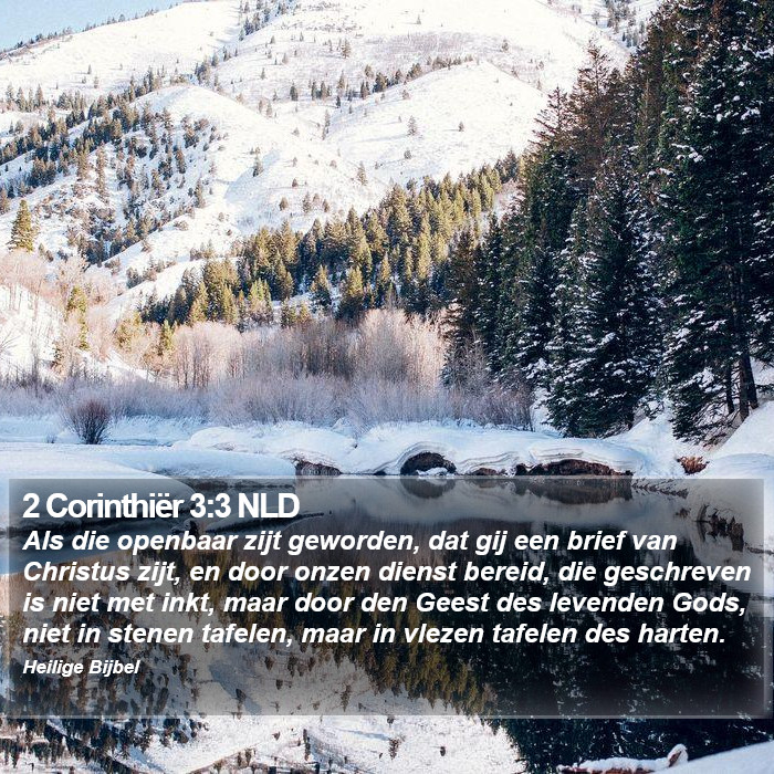 2 Corinthiër 3:3 NLD Bible Study