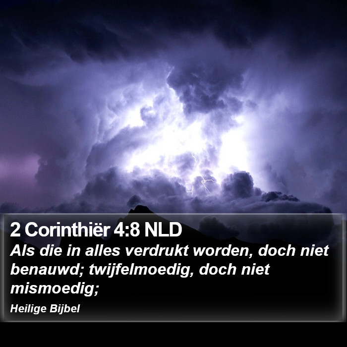 2 Corinthiër 4:8 NLD Bible Study