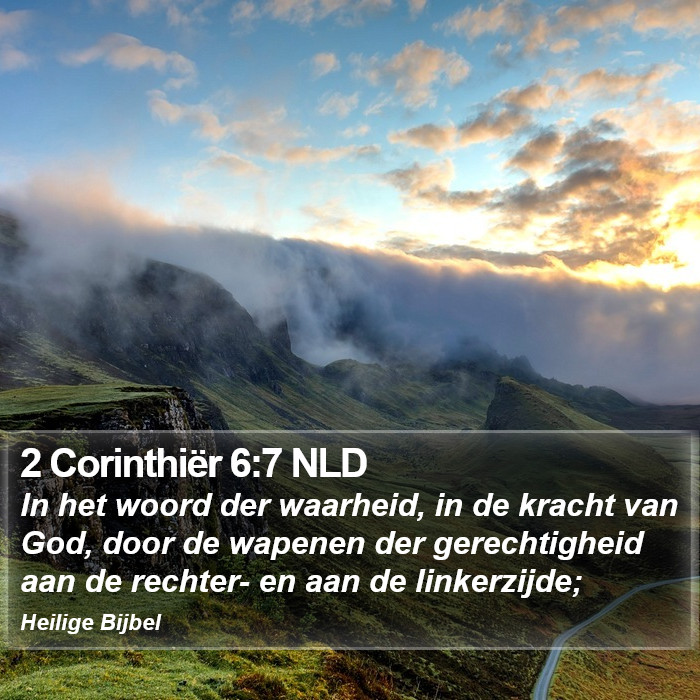 2 Corinthiër 6:7 NLD Bible Study