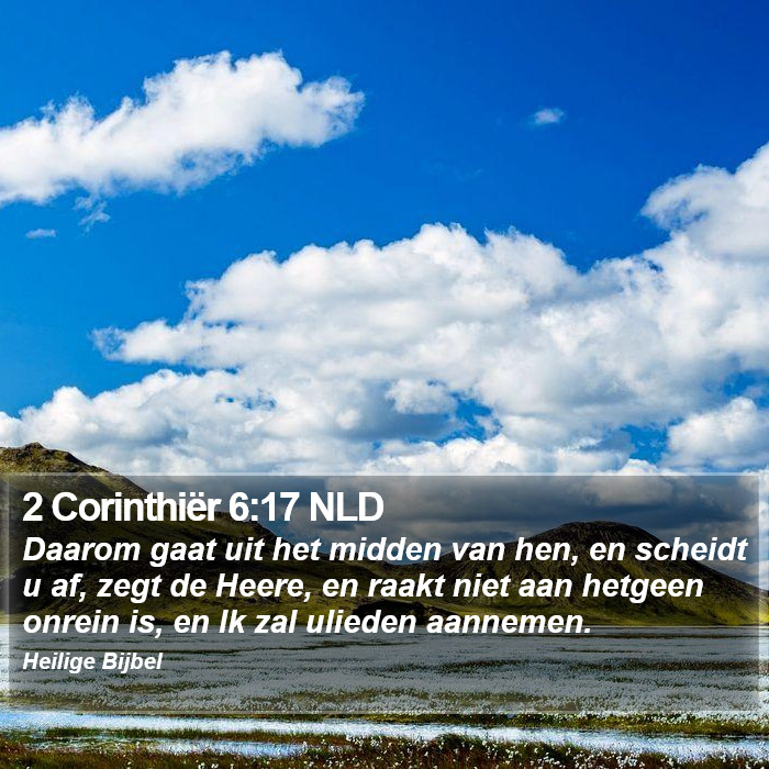 2 Corinthiër 6:17 NLD Bible Study