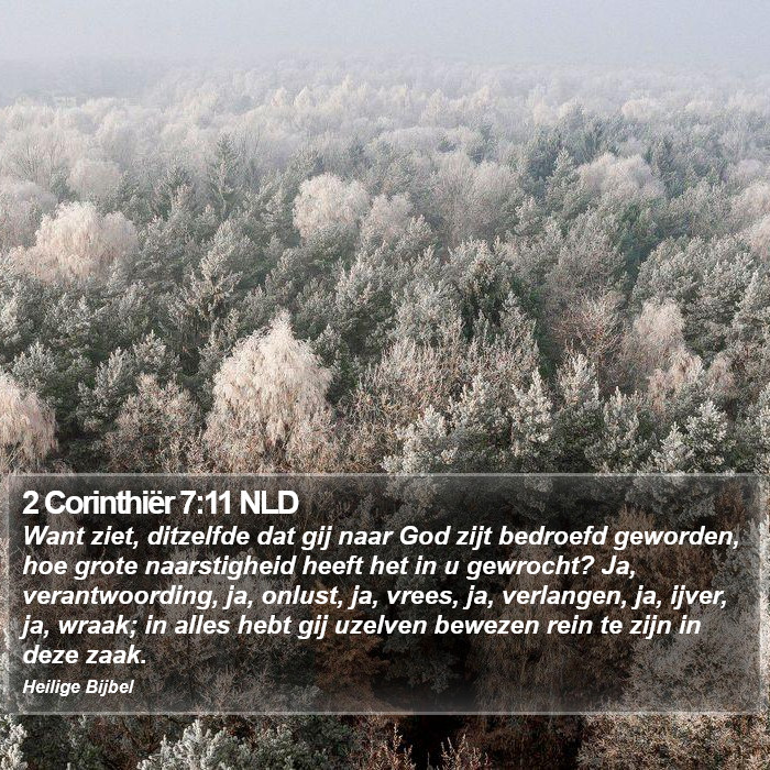 2 Corinthiër 7:11 NLD Bible Study