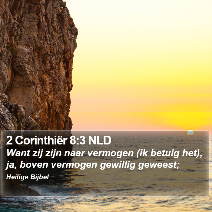 2 Corinthiër 8:3 NLD Bible Study