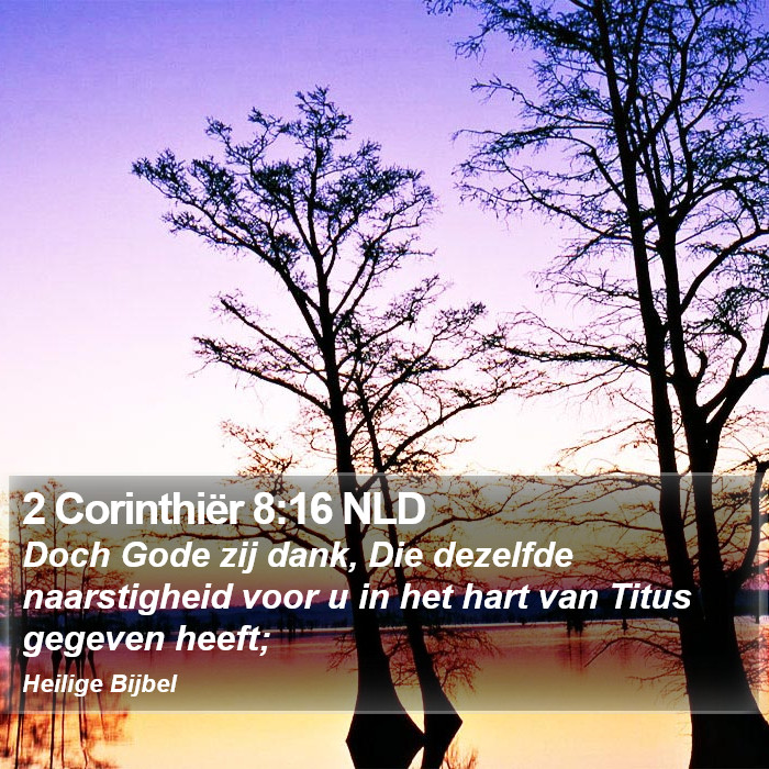 2 Corinthiër 8:16 NLD Bible Study