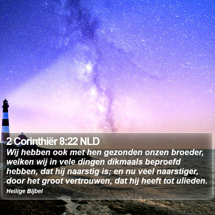 2 Corinthiër 8:22 NLD Bible Study