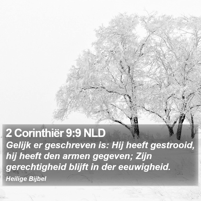 2 Corinthiër 9:9 NLD Bible Study