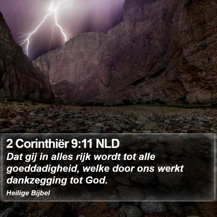 2 Corinthiër 9:11 NLD Bible Study