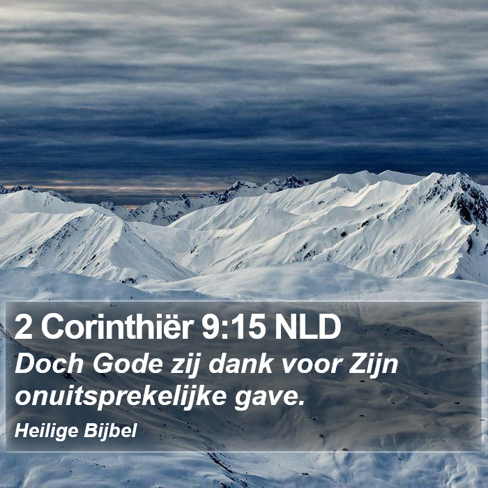 2 Corinthiër 9:15 NLD Bible Study
