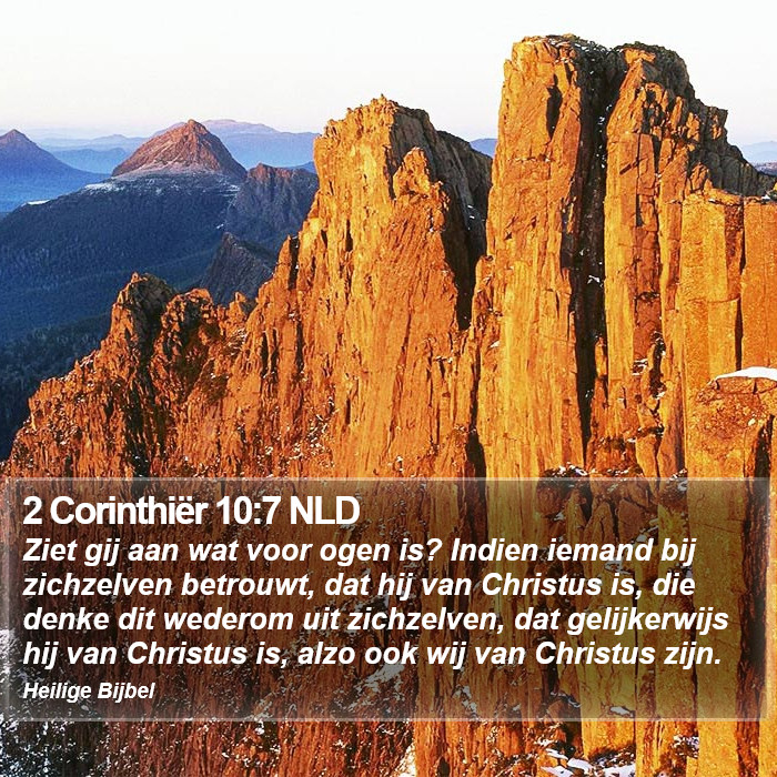 2 Corinthiër 10:7 NLD Bible Study