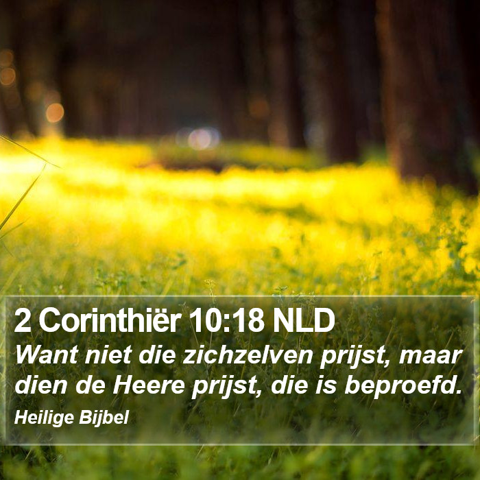 2 Corinthiër 10:18 NLD Bible Study