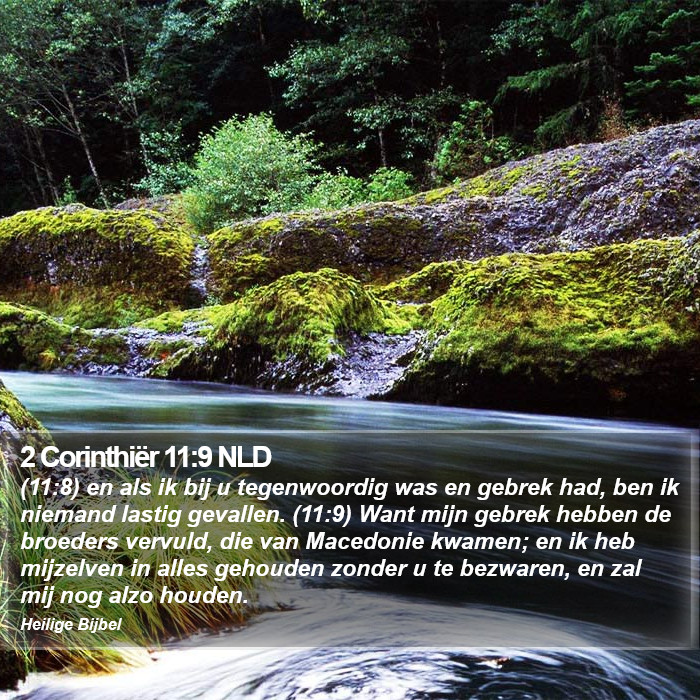 2 Corinthiër 11:9 NLD Bible Study