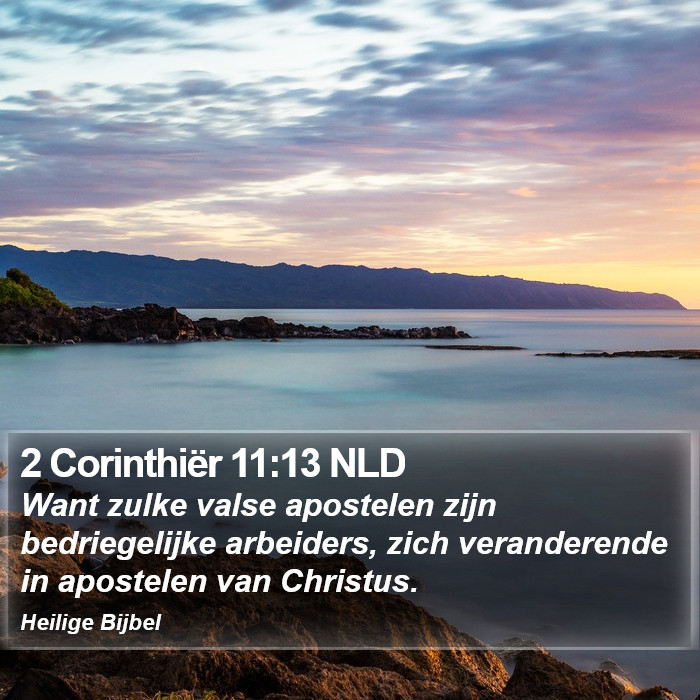 2 Corinthiër 11:13 NLD Bible Study