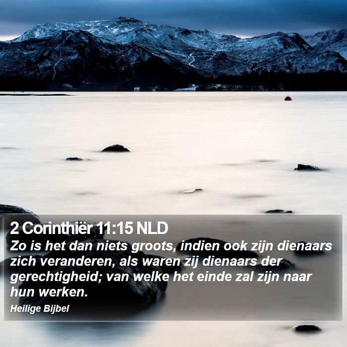 2 Corinthiër 11:15 NLD Bible Study
