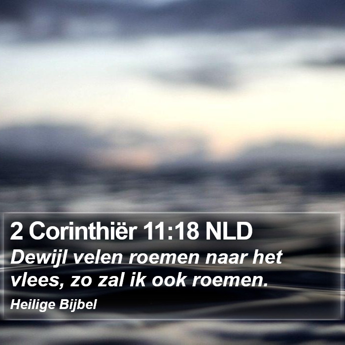 2 Corinthiër 11:18 NLD Bible Study