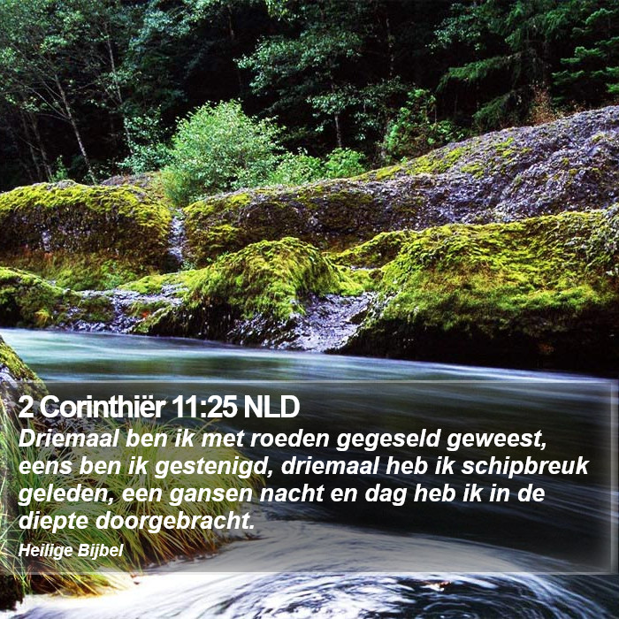 2 Corinthiër 11:25 NLD Bible Study