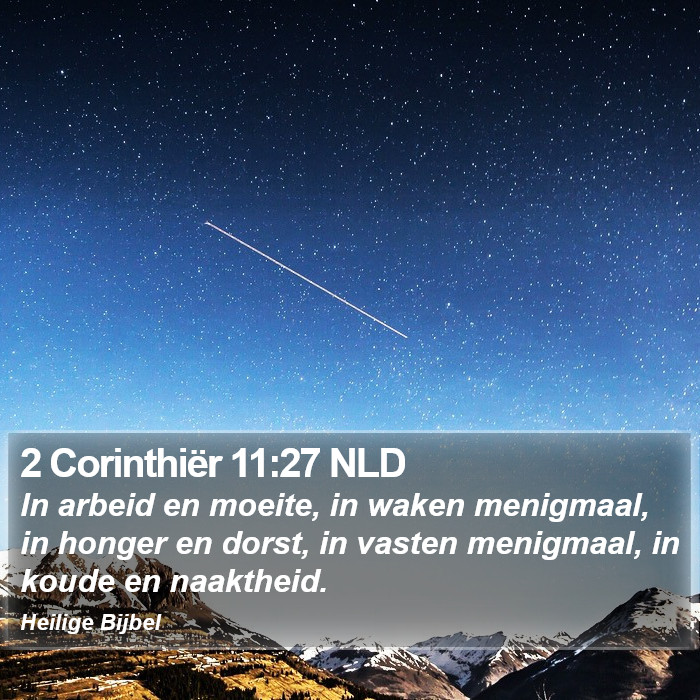 2 Corinthiër 11:27 NLD Bible Study