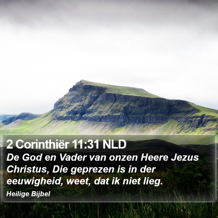 2 Corinthiër 11:31 NLD Bible Study