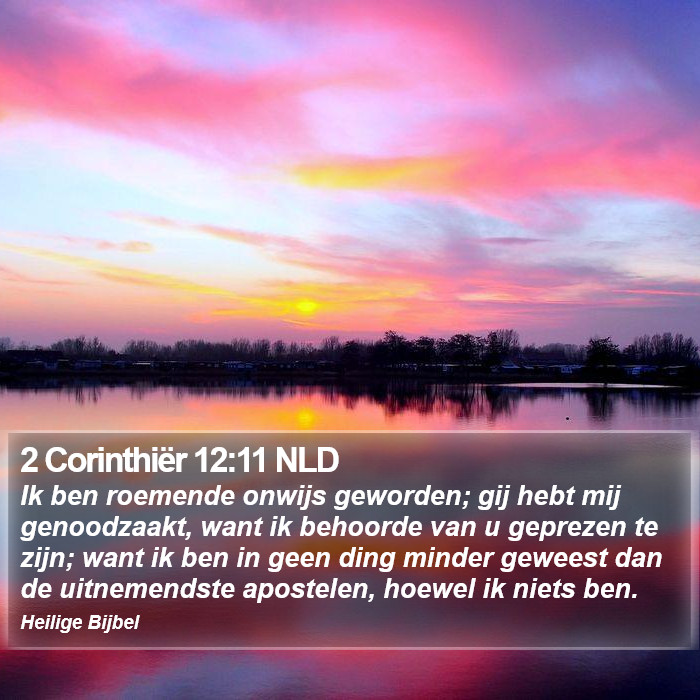 2 Corinthiër 12:11 NLD Bible Study