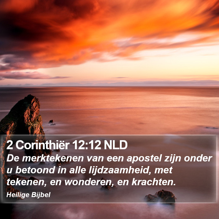 2 Corinthiër 12:12 NLD Bible Study