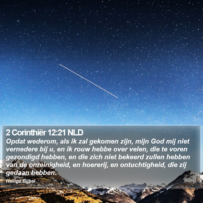 2 Corinthiër 12:21 NLD Bible Study